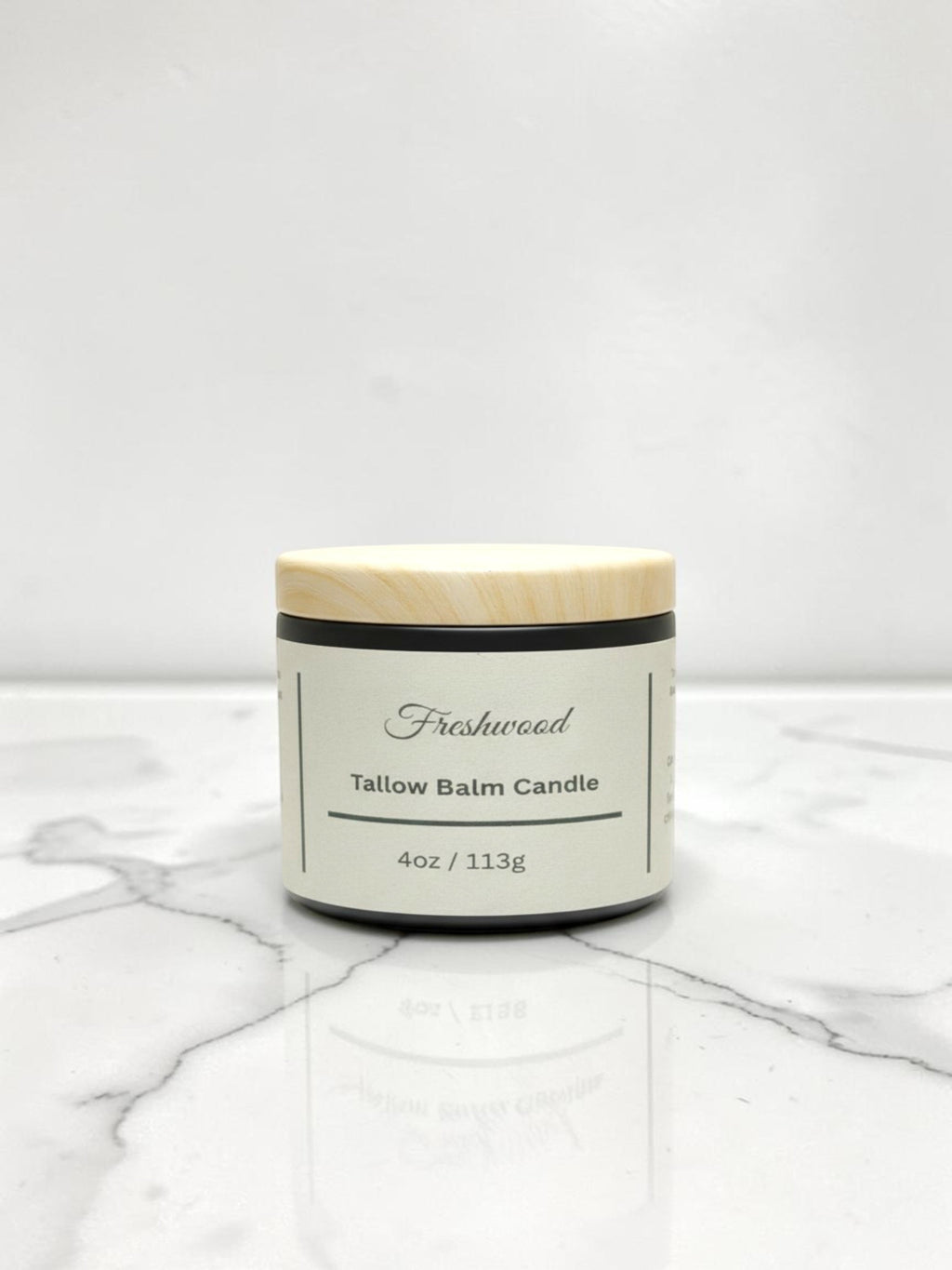 Freshwood Tallow Balm 4oz Candle