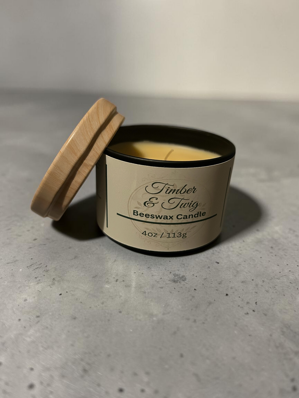 Timber & Twig 4oz Beeswax Candle