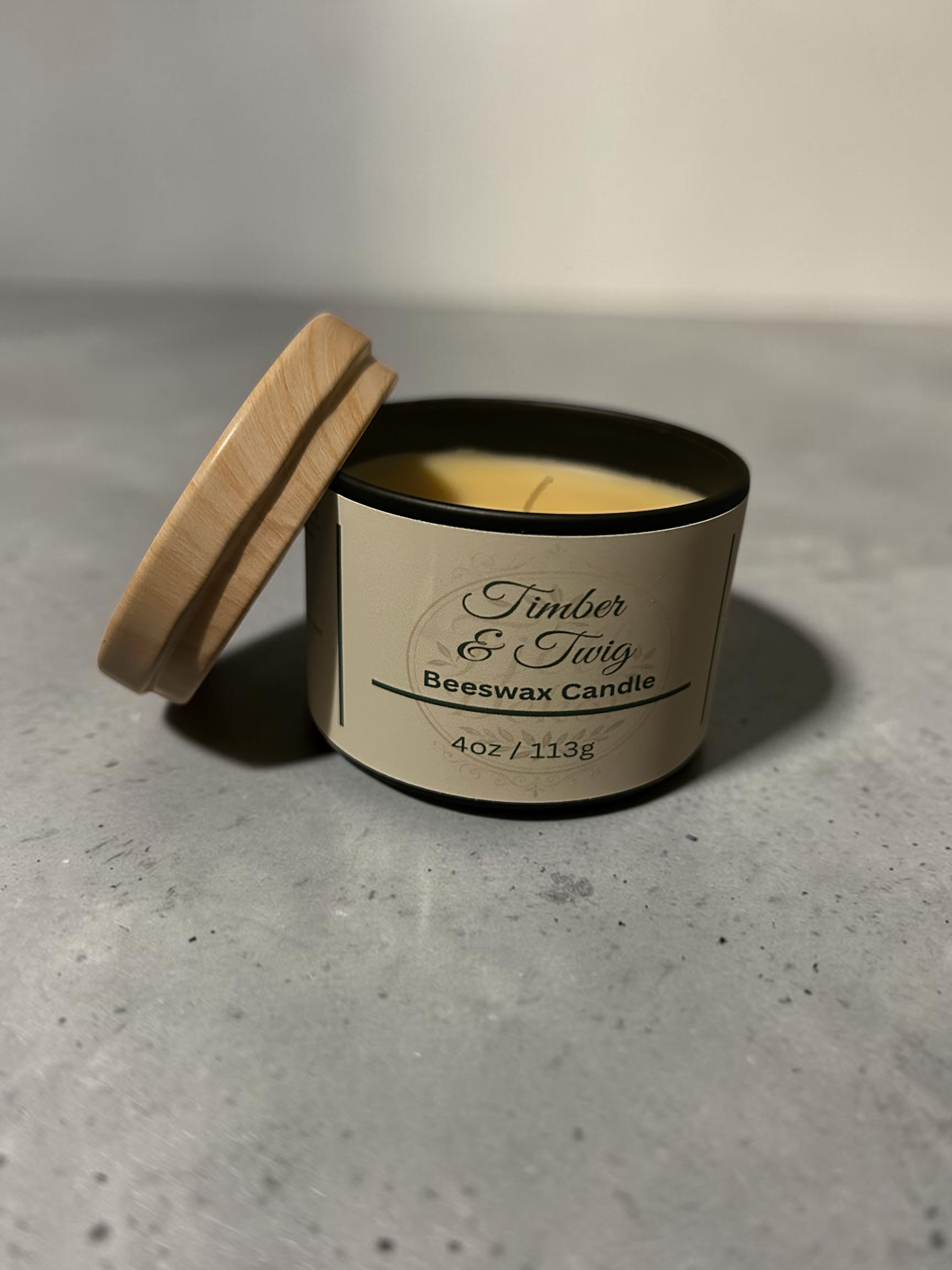 Timber & Twig 4oz Beeswax Candle
