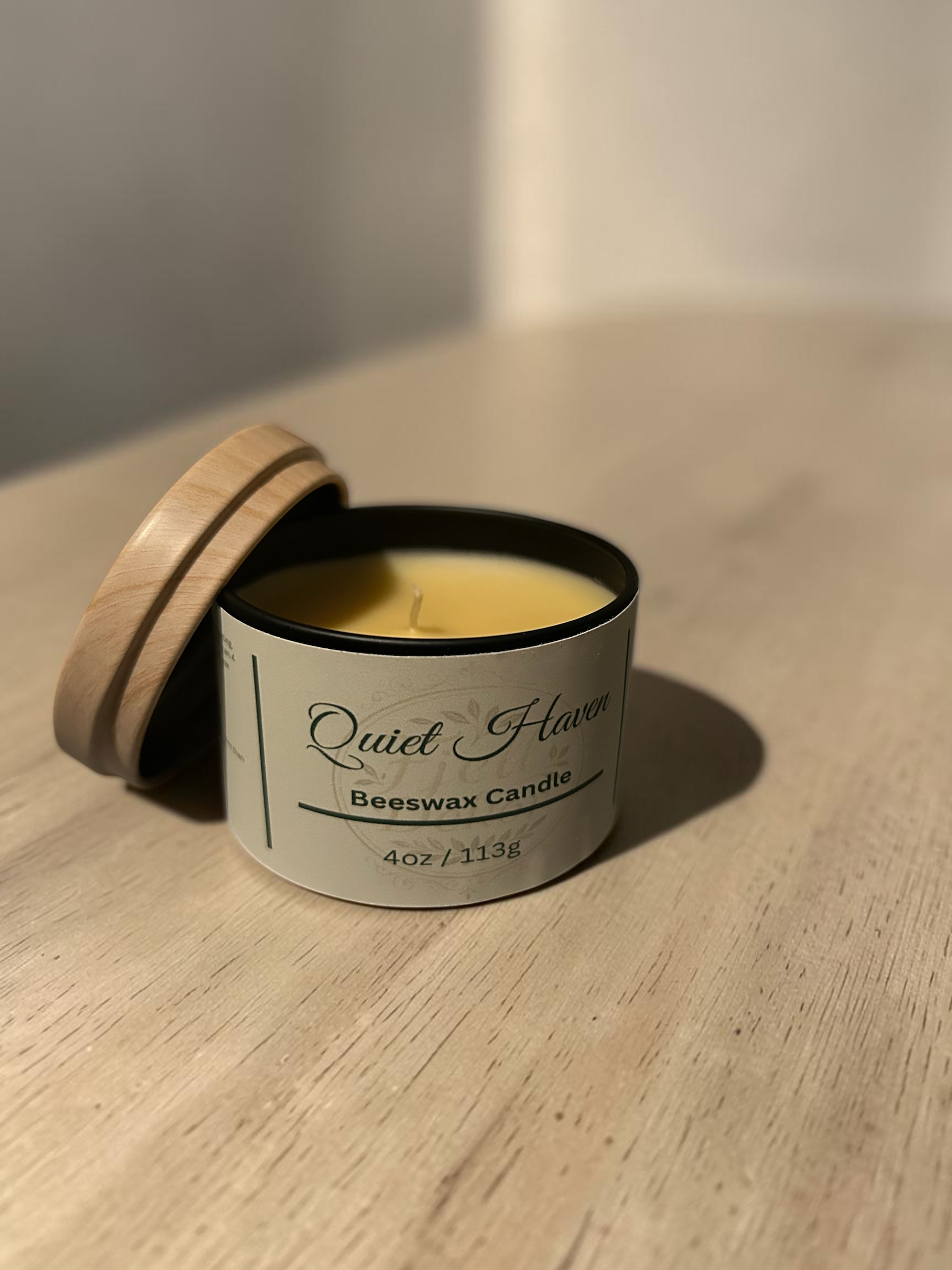 Quiet Haven 4oz Beeswax Candle